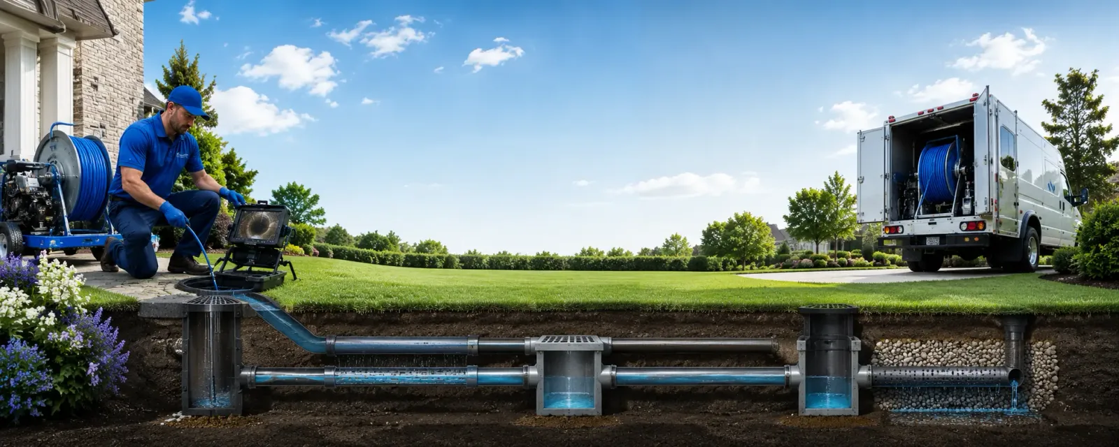 Outdoor drain cleaning information for Websterville, VT